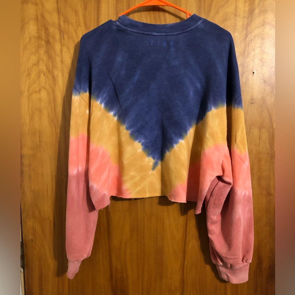 PINK Victoria's Secret Multicolor Cropped Hoodie